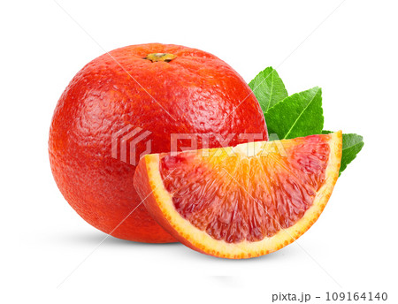 blood orange on white background 109164140