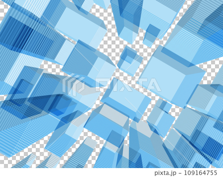 Blue-gray IT city image seen from above horizontal vector illustration Blue-gray IT city image seen from above horizontal vector illustration 109164755