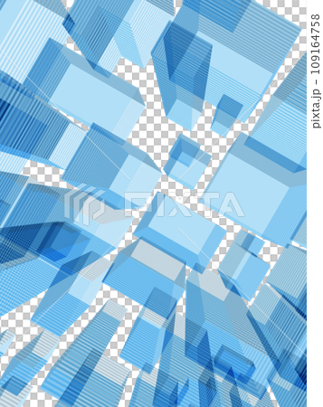 Blue-gray IT city image seen from above, vertical vector illustration Blue-gray IT city image seen from above, vertical vector illustration 109164758