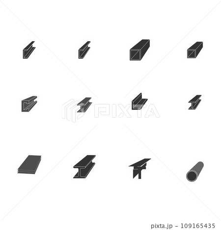 Steel product vector icon Steel product vector icon 109165435