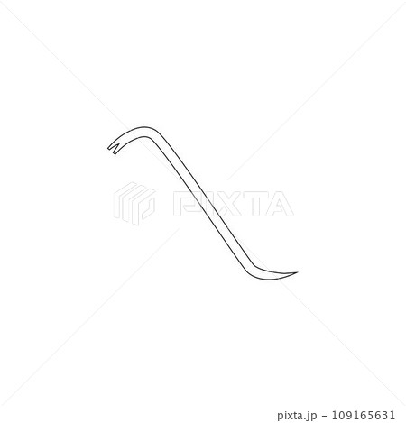 Crowbar iconvektor illustrtation design 109165631
