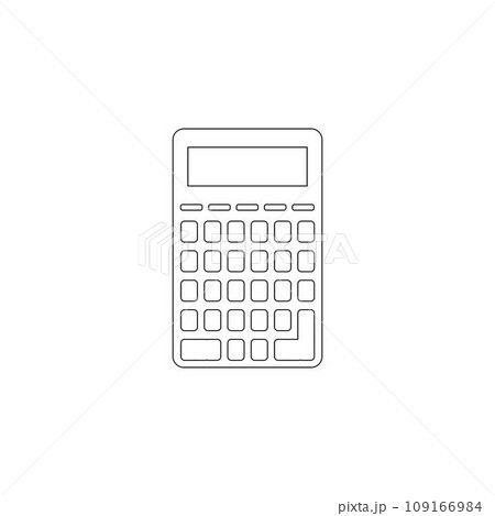 simple calculator icon illustration design simple calculator icon illustration design 109166984