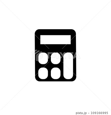 simple calculator icon illustration design 109166995