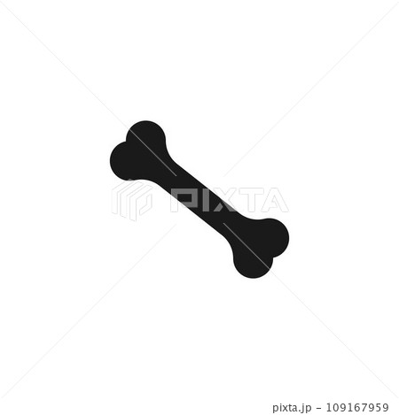 simple bone icon vector templateのイラスト素材 [109167959] - PIXTA