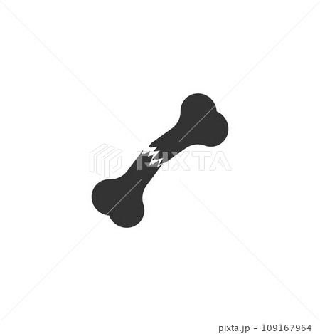 simple bone icon vector template 109167964