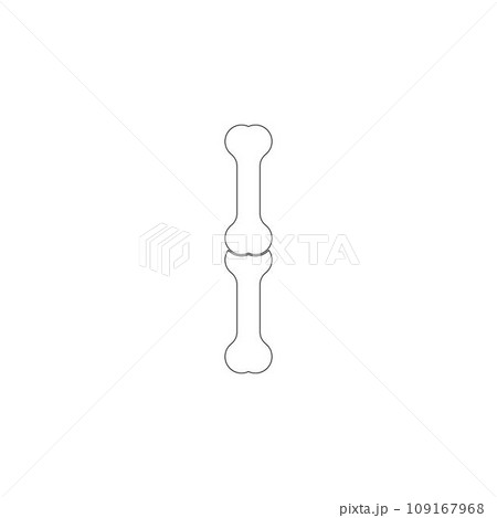 simple bone icon vector templateのイラスト素材 [109167968] - PIXTA
