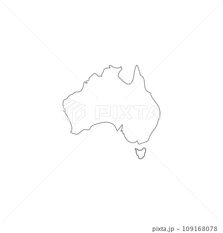 australia map logo illustration design 109168078
