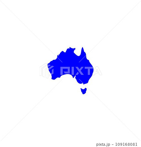 australia map logo illustration design 109168081