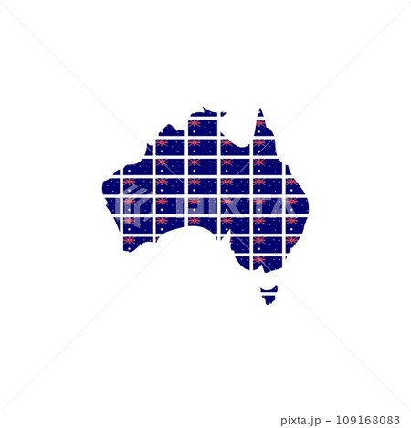australia map logo illustration design 109168083