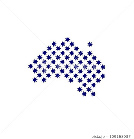 australia map logo illustration design 109168087
