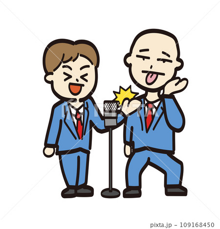 漫才師のイラスト_ボケとツッコミ 109168450