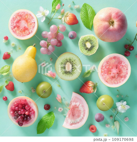 色々な種類のフルーツ 色々な種類のフルーツ 109170698