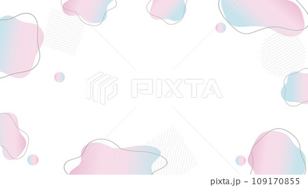 カラフルなグラデーション 抽象的な液体シェイプのベクターイラスト カラフルなグラデーション 抽象的な液体シェイプのベクターイラスト 109170855