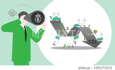 ESG sustainability business visionary. Carbon credit vision from reduce carbon footprint and carbon dioxide to carbon offset. Vision of CO2 graph ESG sustainability business visionary. Carbon credit vision from reduce carbon footprint and carbon dioxide to carbon offset. Vision of CO2 graph 109171053