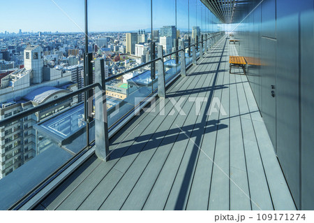 川崎市役所新本庁舎　スカイデッキから見る都市風景【神奈川県・川崎市】 109171274