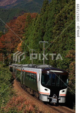 秋の高山本線を走る特急ひだ 秋の高山本線を走る特急ひだ 109171399