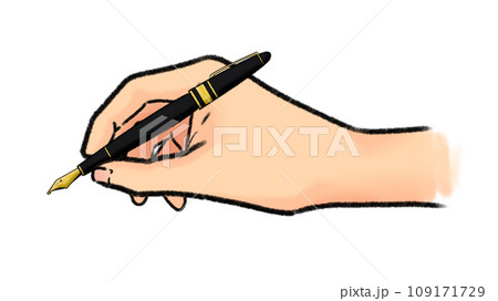 高級万年筆を持つ手 高級万年筆を持つ手 109171729