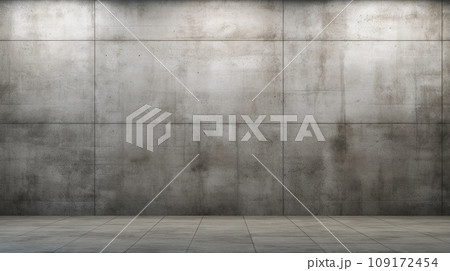 Empty Gray Concrete Wall Mockup Empty Gray Concrete Wall Mockup 109172454