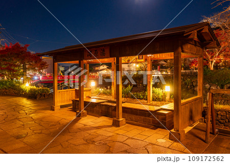 （静岡県）修善寺温泉・河原湯（足湯）ライトアップ 109172562