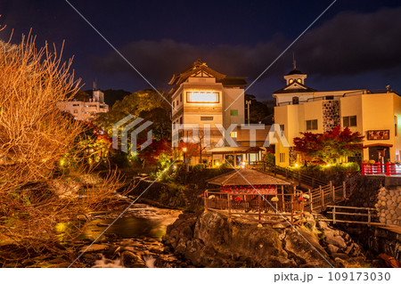 (静岡県)修善寺温泉・桂川沿いライトアップ (静岡県)修善寺温泉・桂川沿いライトアップ 109173030