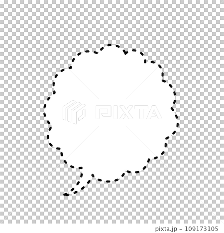 simple fluffy speech bubble simple fluffy speech bubble 109173105