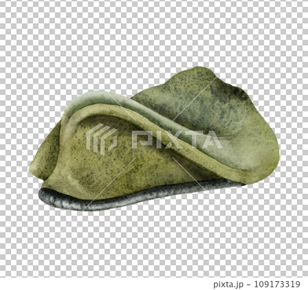 Soldier green beret of Army Special Forces with no emblem watercolor Illustration isolated on white background. Israel army kumta clothing for military border police Soldier green beret of Army Special Forces with no emblem watercolor Illustration isolated on white background. Israel army kumta clothing for military border police 109173319