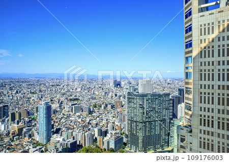 東京都庁南展望室からの眺め（北西方向、中野方面） 109176003