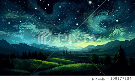 ゴッホ 夜 ナイト 109177184