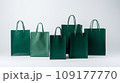 green shopping bags 109177770