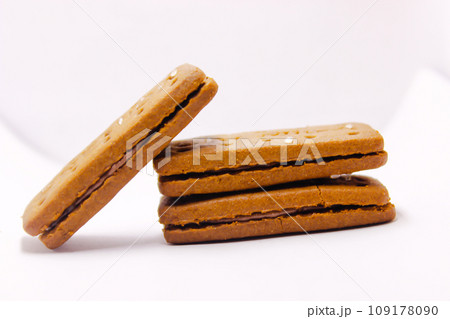 A picture of biscuits isolated on white background A picture of biscuits isolated on white background 109178090