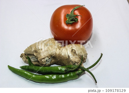 A picture of vegetables isolated on white background A picture of vegetables isolated on white background 109178129
