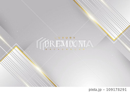 Luxury White and Gold Background. Premium Gray and Gold Background for Award, Nomination, Ceremony, Formal Invitation or Certificate Design Luxury White and Gold Background. Premium Gray and Gold Background for Award, Nomination, Ceremony, Formal Invitation or Certificate Design 109178291