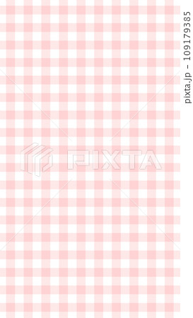 手描きのギンガムチェック柄のパターン - シンプルでおしゃれな背景素材 - 9:16 109179385