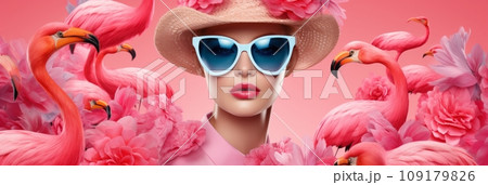 Exotic bird and high fashion 109179826