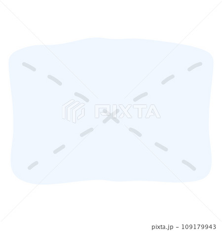 シンプルにデフォルメした雑巾の手描きイラスト シンプルにデフォルメした雑巾の手描きイラスト 109179943