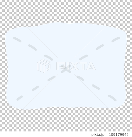 シンプルにデフォルメした雑巾の手描きイラスト シンプルにデフォルメした雑巾の手描きイラスト 109179943