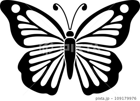 蝶のシルエット_01_AI生成画像 109179976