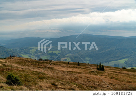 Polonina Wetlinska, Bieszczady mountain, Bieszczady National Park, Poland. 109181728