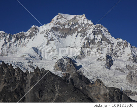Gyachung Kang, high mountain on the border between Nepal and China. Gyachung Kang, high mountain on the border between Nepal and China. 109181930