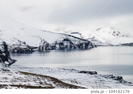 Oskjuvatn lake at Askja, central Iceland landmark 109182176