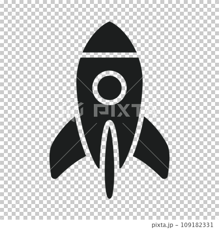Icons representing rocket and spaceship business Icons representing rocket and spaceship business 109182331