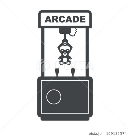 hook with a toy in an arcade machine. 109183574