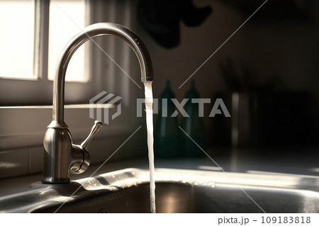 Water and sink in the kitchen, Increasing the price for water. Water and sink in the kitchen, Increasing the price for water. 109183818