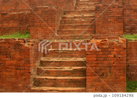 Ancient ruined building staircase of near Dhaka, Bangladesh 109184298