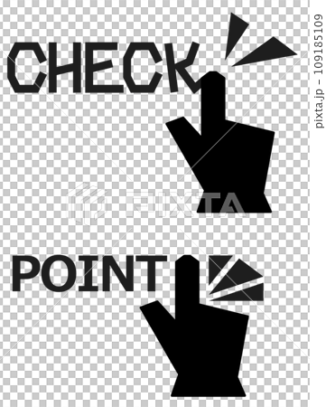 Illustration of clicking and checking precautions and points with your fingertips 109185109