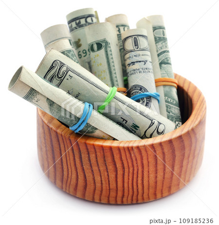 Rolled US Dollar 109185236