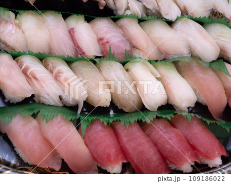 盛り込みの握り寿司 109186022