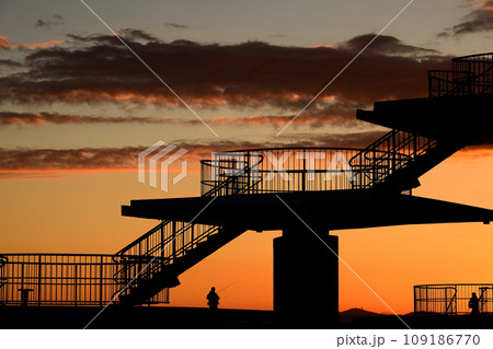 富津岬夕景 富津岬夕景 109186770