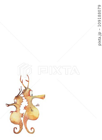 年賀素材 辰年 竜の落とし子 年賀素材 辰年 竜の落とし子 109188079