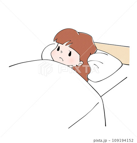 目が冴えて眠れない 109194152